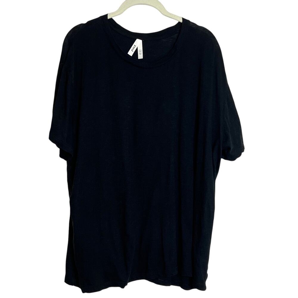 Pact Organic Cotton Oversized Tee XL Black Round Neck Short Sleeve